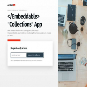 Скриншот главной страницы сайта embed.im