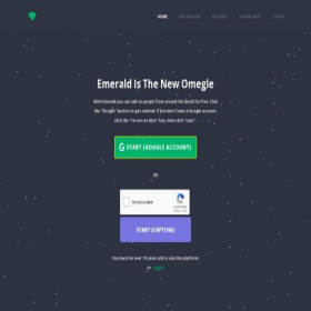 Скриншот главной страницы сайта emeraldchat.com