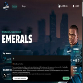 Скриншот главной страницы сайта emeralsrp.it