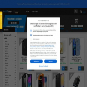 Скриншот главной страницы сайта emobilshop.sk