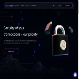 Скриншот главной страницы сайта emperons.com