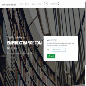 Скриншот главной страницы сайта empirexchange.com