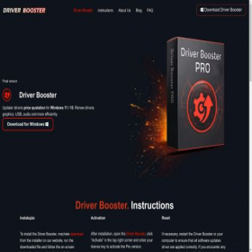 Скриншот главной страницы сайта en.driverboost.org