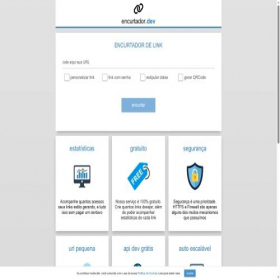 Скриншот главной страницы сайта encurtador.dev