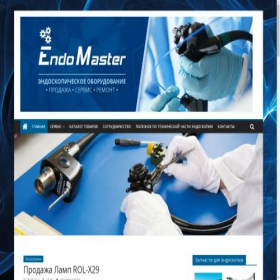 Скриншот главной страницы сайта endoscopeparts.ru