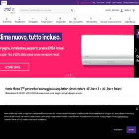 Скриншот главной страницы сайта enelxstore.com