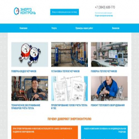 Скриншот главной страницы сайта energo-kontrol.ru