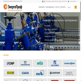Скриншот главной страницы сайта energo-prof.net