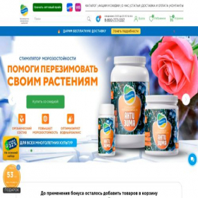 Скриншот главной страницы сайта engels.organic-mix.ru