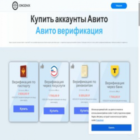 Скриншот главной страницы сайта engenix.ru