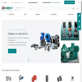 Скриншот главной страницы сайта enkomrus.ru