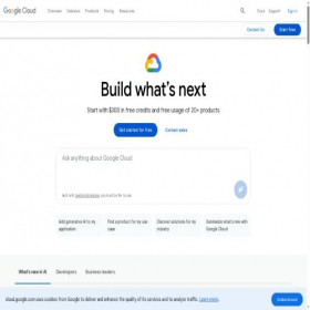 Скриншот главной страницы сайта enterprise.google.com