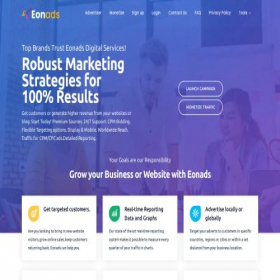 Скриншот главной страницы сайта eonads.com