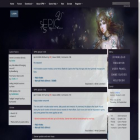 Скриншот главной страницы сайта epicpw.com