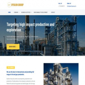 Скриншот главной страницы сайта epsilongroup.kz