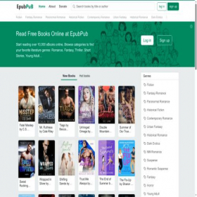 Скриншот главной страницы сайта epub.pub