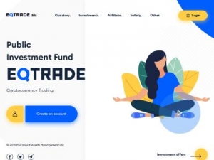 Скриншот главной страницы сайта eqtrade.biz