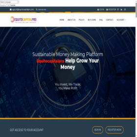 Скриншот главной страницы сайта equitocapitalpro.com