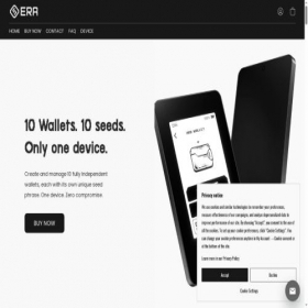 Скриншот главной страницы сайта era-wallet.com