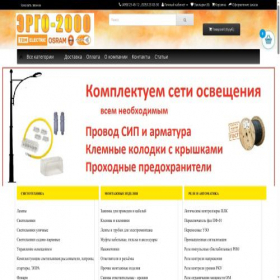 Скриншот главной страницы сайта ergo2000.ru