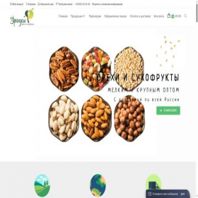 Скриншот главной страницы сайта eridanfrutnut.ru