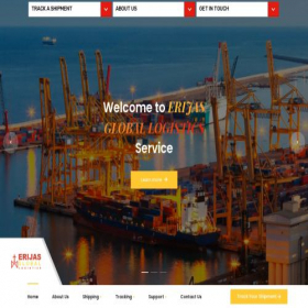 Скриншот главной страницы сайта erijasgloballogistics.com