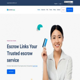 Скриншот главной страницы сайта escrowlinks.com