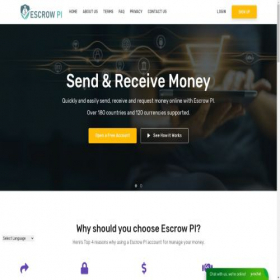 Скриншот главной страницы сайта escrowpi.com