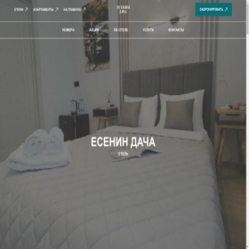 Скриншот главной страницы сайта esenin.v-hotels.ru