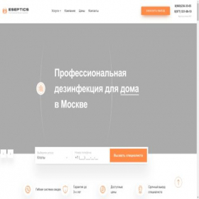 Скриншот главной страницы сайта eseptics.ru