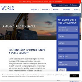 Скриншот главной страницы сайта esia.com
