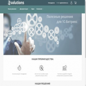Скриншот главной страницы сайта esolutions.su