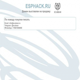 Скриншот главной страницы сайта esphack.ru