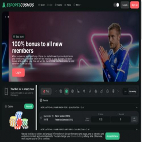 Скриншот главной страницы сайта esportscosmos.com