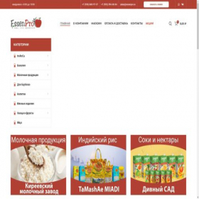 Скриншот главной страницы сайта essenpro.ru