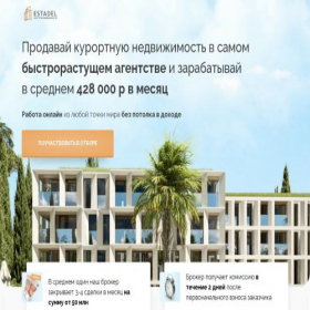 Скриншот главной страницы сайта estadel.ru