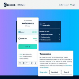 Скриншот главной страницы сайта estategame.org