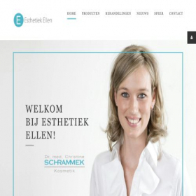 Скриншот главной страницы сайта esthetiekellen.be