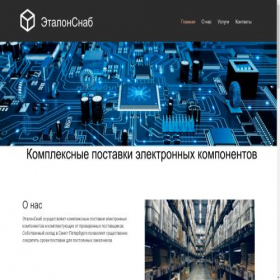 Скриншот главной страницы сайта etalonsnab.com