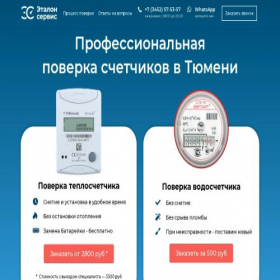 Скриншот главной страницы сайта etalonsrv.ru