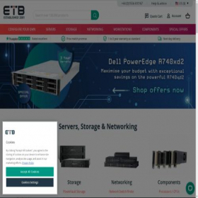 Скриншот главной страницы сайта etb-tech.com