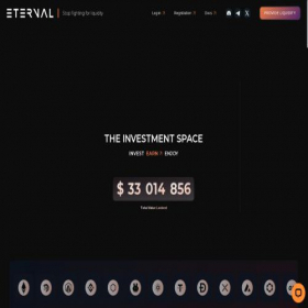 Скриншот главной страницы сайта eternal-cefi.com