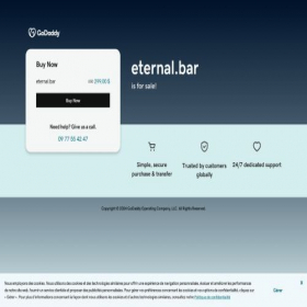Скриншот главной страницы сайта eternal.bar