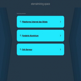 Скриншот главной страницы сайта eternalmining.space