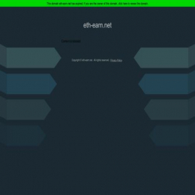 Скриншот главной страницы сайта eth-earn.net