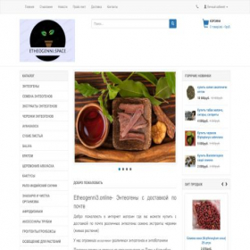 Скриншот главной страницы сайта etheogenni3.online