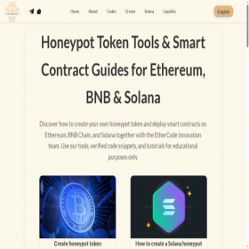 Скриншот главной страницы сайта ethercodeinnovation.com