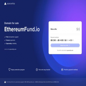 Скриншот главной страницы сайта ethereumfund.io
