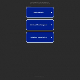 Скриншот главной страницы сайта ethermoneymachine.io