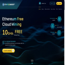 Скриншот главной страницы сайта ethfreeminer.com